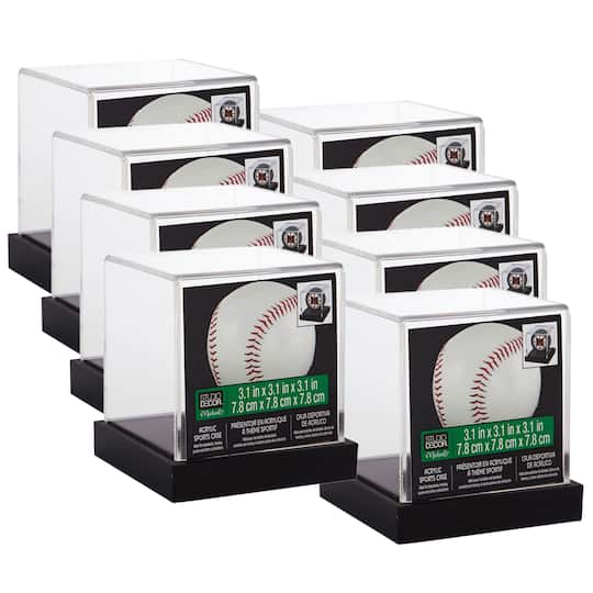 8 Pack: Baseball Display Case by Studio Dcor 8 Pack: Baseball Display Case by Studio Dcor